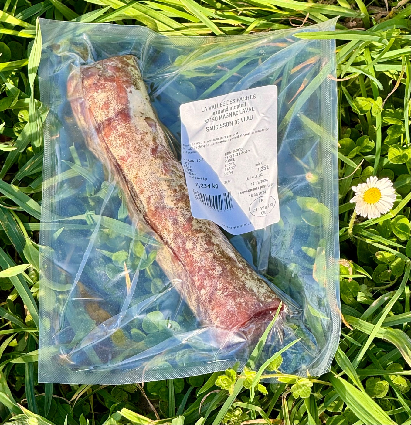 Saucisson sec de veau 